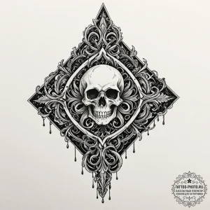 Key, concept art for tattoo, blackwork tattoo... - эскиз тату (№1752783868_0, 17.07.2025 20:24) — tattoo-photo.ru