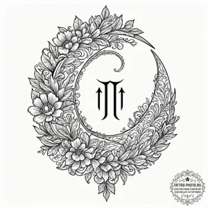 Linework design of the "this is the way" mant... - эскиз тату (№1752784748_0, 17.07.2025 20:39) — tattoo-photo.ru