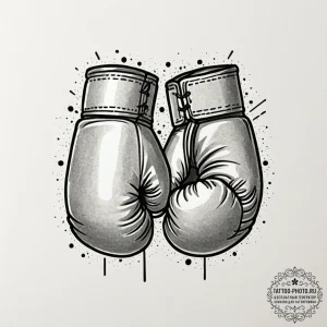 Tattoo design a pair of boxing gloves, well-w... - эскиз тату (№1752785147_0, 17.07.2025 20:45) — tattoo-photo.ru