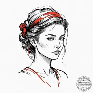 A sketch of the prophet from station eleven,,... - эскиз тату (№1752785860_0, 17.07.2025 20:57) — tattoo-photo.ru