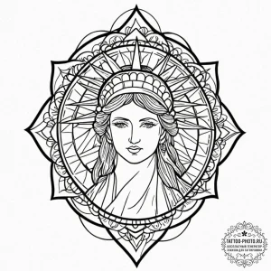 Statue of liberty, tattoo flash sheet design,… — эскиз тату (№1752786737_0, 17.07.2025 21:12) — tattoo-photo.ru
