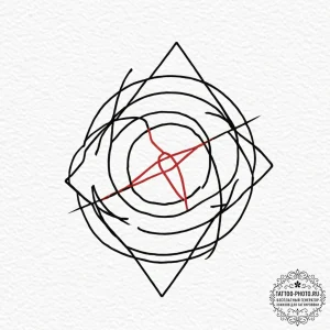 Tattoo sketch ‘press start’ on a minimalist s… — эскиз тату (№1752787135_0, 17.07.2025 21:18) — tattoo-photo.ru