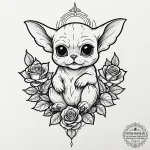 A neo-traditional tattoo of gizmo the mogwai,… — эскиз тату (№1752787852_0, 17.07.2025 21:30) — tattoo-photo.ru