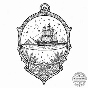 A sketch of a guild navigator in its spice ta... - эскиз тату (№1752793912_0, 17.07.2025 23:11) — tattoo-photo.ru