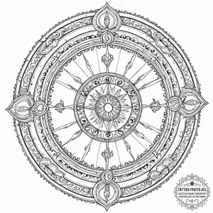 Tattoo sketch a zodiac symbol as a gate or po… — эскиз тату (№1752796787_0, 17.07.2025 23:59) — tattoo-photo.ru