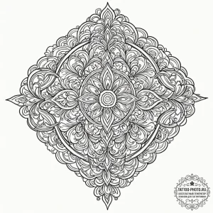 Tattoo design a tiny, minimalist symbol uniqu... - эскиз тату (№1752857615_0, 18.07.2025 16:53) — tattoo-photo.ru