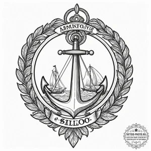 Ornament, concept art for tattoo, on a clean... - эскиз тату (№1752858499_0, 18.07.2025 17:08) — tattoo-photo.ru
