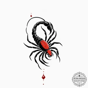 Tattoo design a scorpio scorpion, with pluto'... - эскиз тату (№1752860879_0, 18.07.2025 17:47) — tattoo-photo.ru