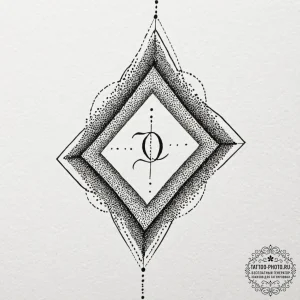 Tattoo design the first letter of a name tran... - эскиз тату (№1752862155_0, 18.07.2025 18:09) — tattoo-photo.ru