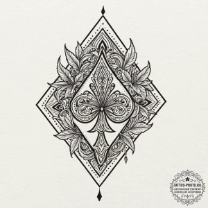 Spades card suit, tattoo flash sheet design,... - эскиз тату (№1752864889_0, 18.07.2025 18:54) — tattoo-photo.ru