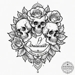 Croissant, artistic tattoo sketch, on a clean... - эскиз тату (№1752865309_0, 18.07.2025 19:01) — tattoo-photo.ru