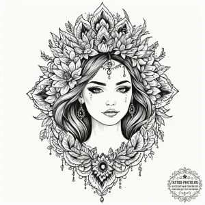 Tattoo design a quote about inner beauty or s... - эскиз тату (№1752866162_0, 18.07.2025 19:16) — tattoo-photo.ru