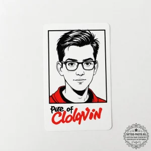 A minimalist tattoo of the "mclovin" id card,... - эскиз тату (№1752866417_0, 18.07.2025 19:20) — tattoo-photo.ru