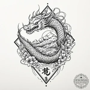 A linework tattoo of the "outatime" license p... - эскиз тату (№1752867351_0, 18.07.2025 19:35) — tattoo-photo.ru