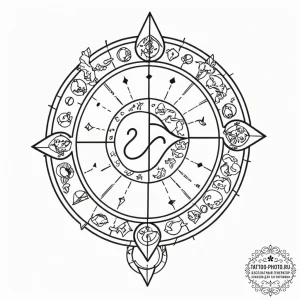 Tattoo design a dual-style tattoo: one half o... - эскиз тату (№1752868031_0, 18.07.2025 19:47) — tattoo-photo.ru