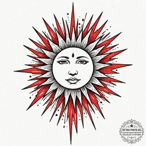 Tattoo sketch a leo symbol made of sun rays a... - эскиз тату (№1752868116_0, 18.07.2025 19:48) — tattoo-photo.ru