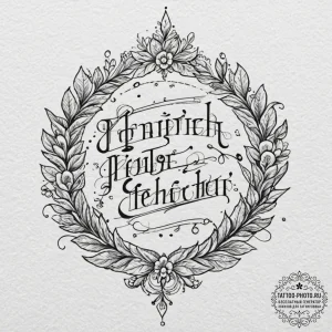 Tattoo sketch a sheet music segment that spel... - эскиз тату (№1752871019_0, 18.07.2025 20:36) — tattoo-photo.ru