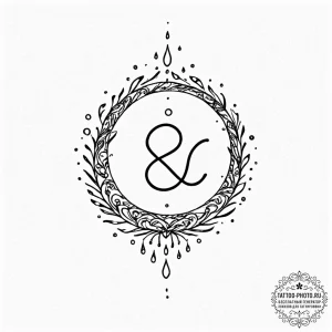 Tattoo design a cancer symbol created from fl... - эскиз тату (№1752873906_0, 18.07.2025 21:25) — tattoo-photo.ru
