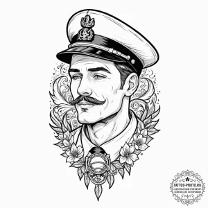 Tattoo sketch a powerful jawline and chin, co... - эскиз тату (№1752874405_0, 18.07.2025 21:33) — tattoo-photo.ru