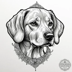 A close-up of a dog's wet nose., tattoo sketc... - эскиз тату (№1752874653_0, 18.07.2025 21:37) — tattoo-photo.ru
