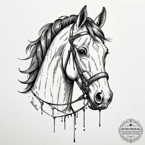 A trash polka composition of officer k's wood... - эскиз тату (№1752875321_0, 18.07.2025 21:48) — tattoo-photo.ru