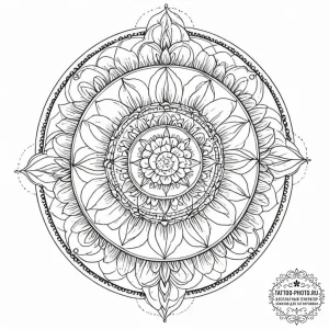 Tattoo sketch a floral design for each zodiac... - эскиз тату (№1752876406_0, 18.07.2025 22:06) — tattoo-photo.ru