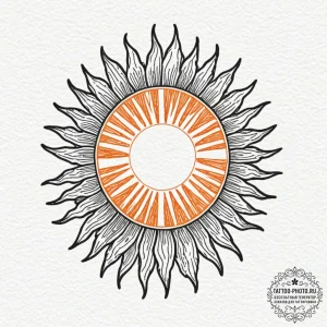 Tattoo sketch a stylized representation of th... - эскиз тату (№1752879163_0, 18.07.2025 22:52) — tattoo-photo.ru