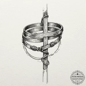 Bracelet, concept art for tattoo, sketch tatt... - эскиз тату (№1752879330_0, 18.07.2025 22:55) — tattoo-photo.ru