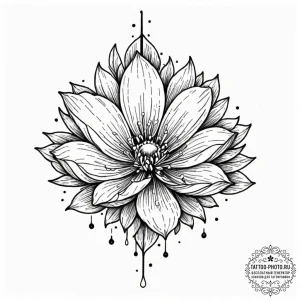 Tattoo sketch a single, falling tear transfor... - эскиз тату (№1752881011_0, 18.07.2025 23:23) — tattoo-photo.ru