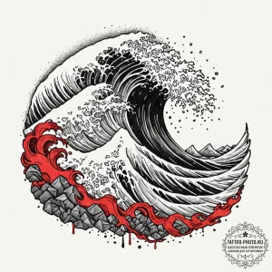 Tattoo design an abstract interpretation of a... - эскиз тату (№1752882682_0, 18.07.2025 23:51) — tattoo-photo.ru