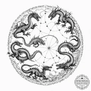 A watercolor sketch of a fantasy world map, w... - эскиз тату (№1752883519_0, 19.07.2025 00:05) — tattoo-photo.ru