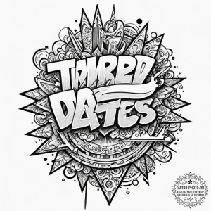 Tattoo design a timeline of important family... - эскиз тату (№1752884866_0, 19.07.2025 00:27) — tattoo-photo.ru