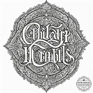 A chicano lettering tattoo of "valar morghuli... - эскиз тату (№1752886711_0, 19.07.2025 00:58) — tattoo-photo.ru