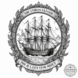 The interior of a working, old-fashioned lett... - эскиз тату (№1752888286_0, 19.07.2025 01:24) — tattoo-photo.ru