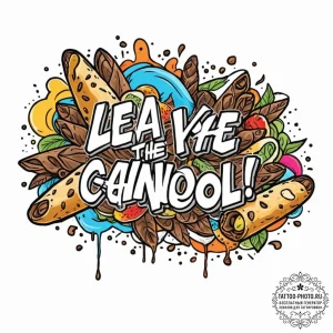 A chicano lettering tattoo of "leave the gun.... - эскиз тату (№1752889366_0, 19.07.2025 01:42) — tattoo-photo.ru