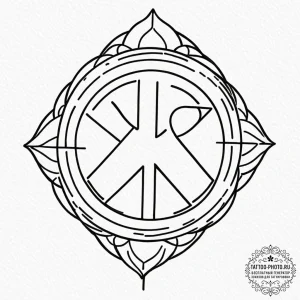 Happiness (symbol), tattoo line art, on a cle... - эскиз тату (№1752890282_0, 19.07.2025 01:58) — tattoo-photo.ru