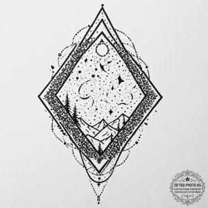Tattoo design a glowing "victory screen" with... - эскиз тату (№1752899907_0, 19.07.2025 04:38) — tattoo-photo.ru