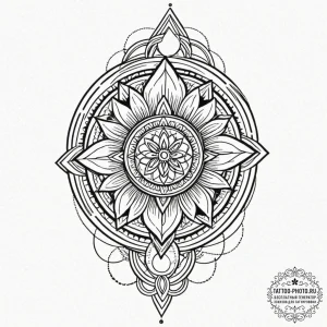 Tattoo design a dog tag with a subtle crack o... - эскиз тату (№1752906688_0, 19.07.2025 06:31) — tattoo-photo.ru