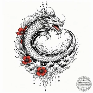 A trash polka composition of the guardians' s... - эскиз тату (№1752908674_0, 19.07.2025 07:04) — tattoo-photo.ru