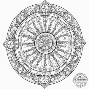 Tattoo design an abstract representation of t... - эскиз тату (№1752911910_0, 19.07.2025 07:58) — tattoo-photo.ru