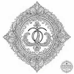 Tattoo design a minimalist 'quest log' symbol... - эскиз тату (№1752911991_0, 19.07.2025 07:59) — tattoo-photo.ru
