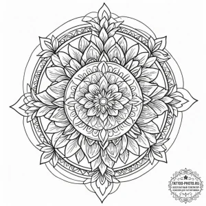 Tattoo sketch: a scene of spring awakening, w... - эскиз тату (№1752912240_0, 19.07.2025 08:04) — tattoo-photo.ru