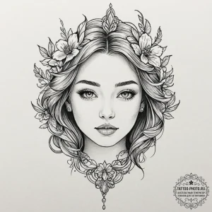 другие персонажи и символы:, ink illustration... - эскиз тату (№1752912816_0, 19.07.2025 08:13) — tattoo-photo.ru