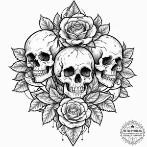 Tattoo sketch a 'strawberry' on one, 'chocola... - эскиз тату (№1752913064_0, 19.07.2025 08:17) — tattoo-photo.ru