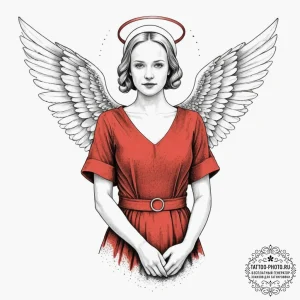 A graphic novel style portrait of the main ch... - эскиз тату (№1752913805_0, 19.07.2025 08:30) — tattoo-photo.ru