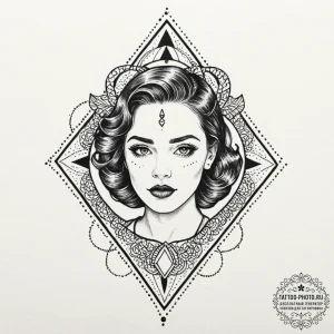 комедия и сатира, tattoo flash sheet design,... - эскиз тату (№1752917125_0, 19.07.2025 09:25) — tattoo-photo.ru