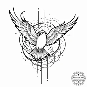 Tattoo sketch an abstract representation of "... - эскиз тату (№1752917706_0, 19.07.2025 09:35) — tattoo-photo.ru
