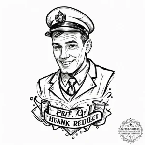 A trash polka composition of noho hank from b... - эскиз тату (№1752920100_0, 19.07.2025 10:15) — tattoo-photo.ru