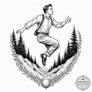 A neo-traditional tattoo of max mayfield levi... - эскиз тату (№1752922905_0, 19.07.2025 11:01) — tattoo-photo.ru