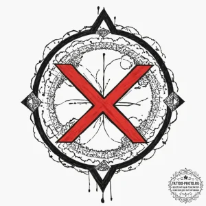 Strength (symbol), concept art for tattoo, on... - эскиз тату (№1752923570_0, 19.07.2025 11:12) — tattoo-photo.ru